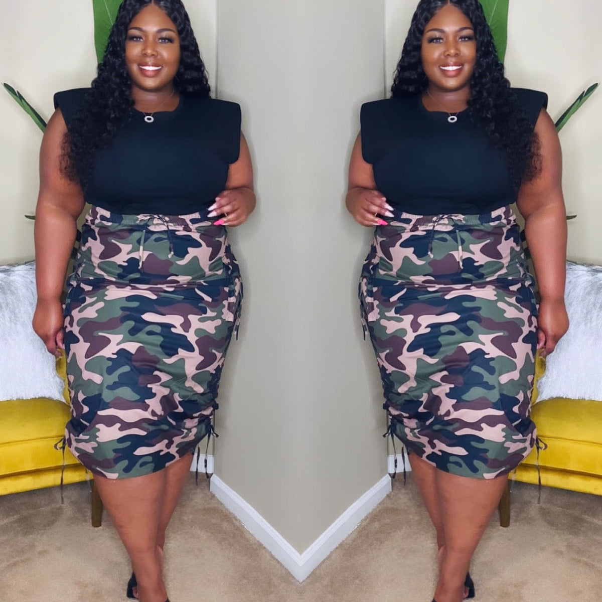 RONI SHOULDER PAD TEE – VELVET ROSE FASHION BOUTIQUE