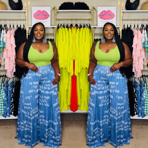 YARI GRAFFITI PALAZZO PANTS