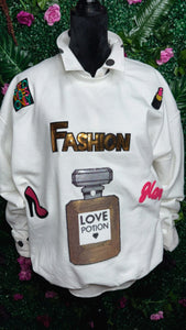 FASHION PATCHWORK SWEATSHIRT