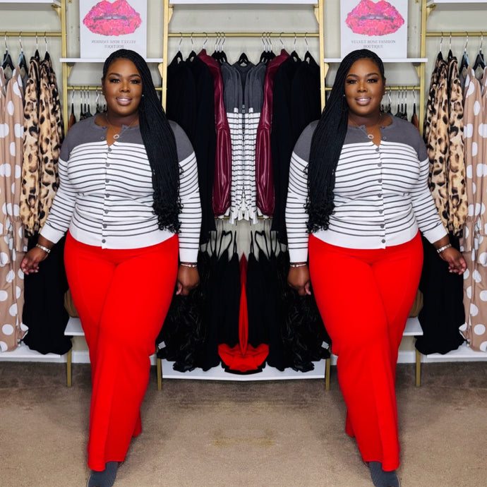 ZENA STRIPE CARDIGAN