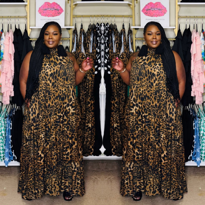 DEIDRA RUFFLE MAXI DRESS