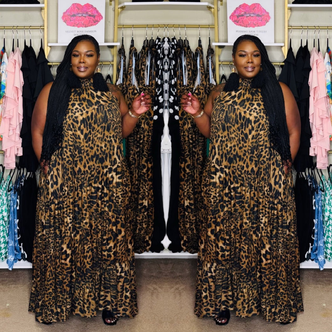 DEIDRA RUFFLE MAXI DRESS