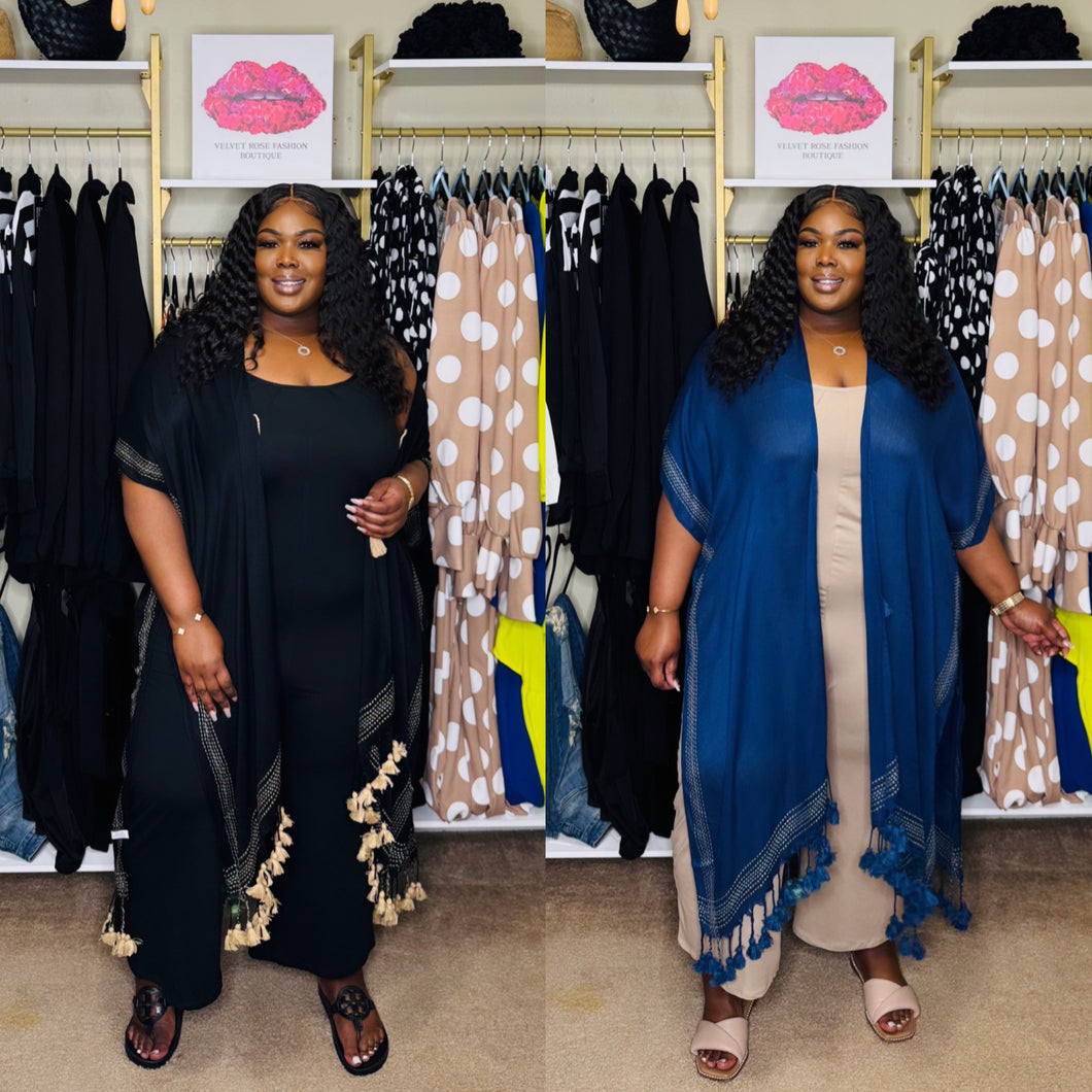 LEIGH TASSEL KIMONO