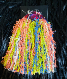 DISTRESSED FRINGE EARRINGS
